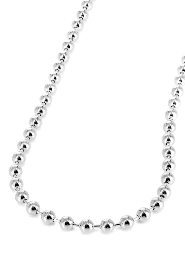 Dog Tag Chain 10K 14K White Gold