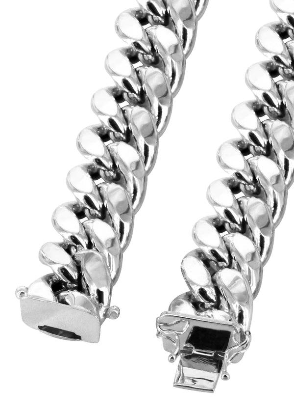 white hollow miami cuban chain