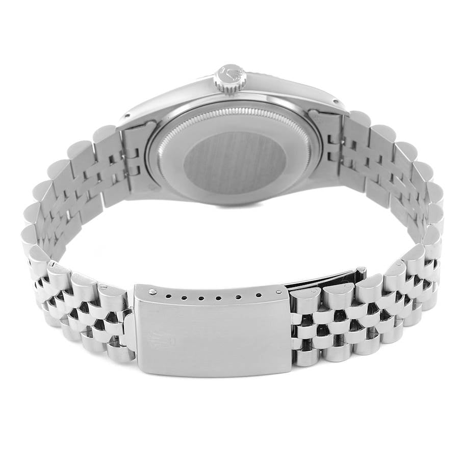 Rolex Datejust Watch for Men 16014 | 36MM | Steel White Gold Silver Linen Dial | Vintage