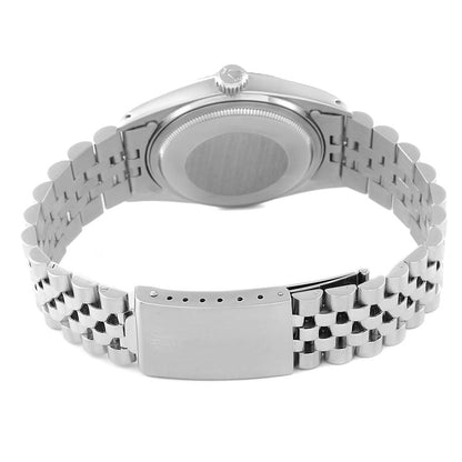 Rolex Datejust Watch for Men 16014 | 36MM | Steel White Gold Silver Linen Dial | Vintage