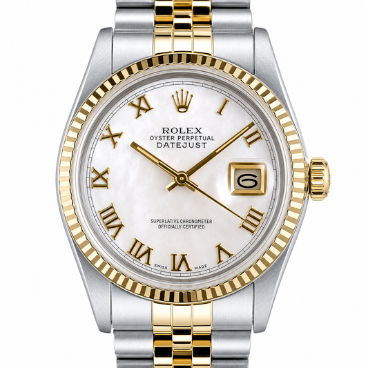 Rolex Datejust | 36MM | Mop Roman Dial | Two Tone |  Jubilee Band 16013