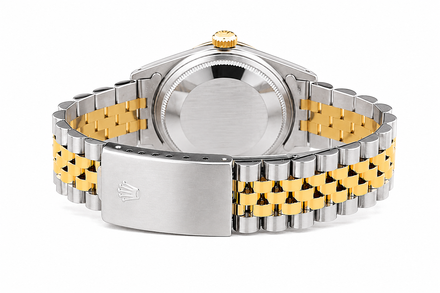 Rolex Datejust Watch | 36MM | Champagne Roman Diamond Dial | Jubilee Band Two Tone Diamond bezel