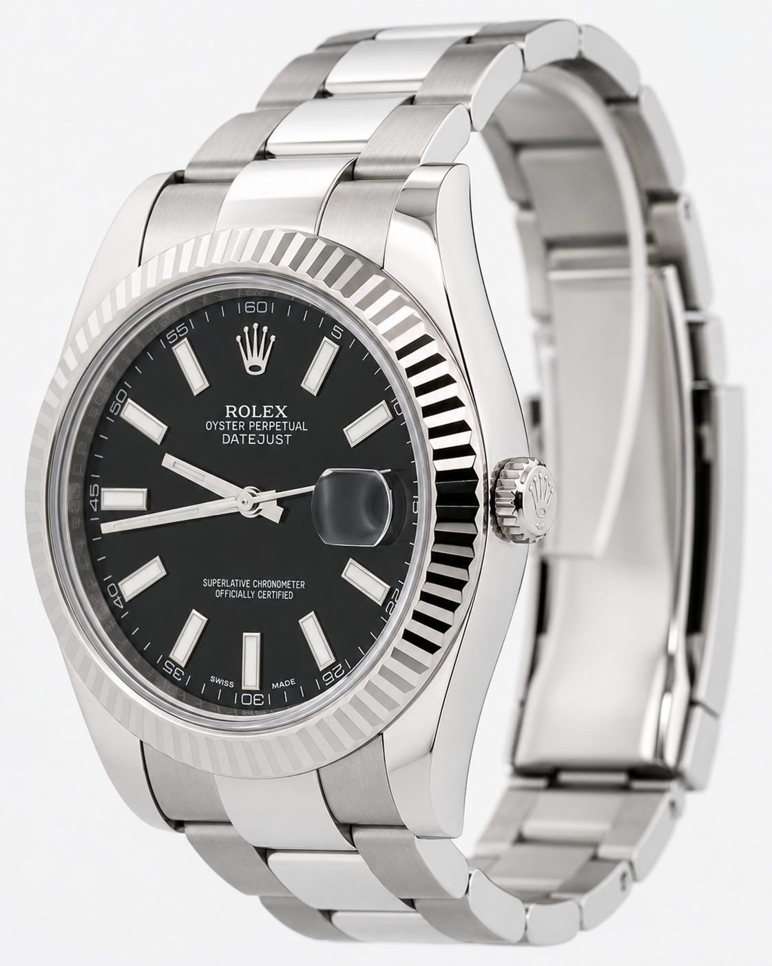 Rolex 41mm Datejust II Stainless Steel 116334 | Black Index B&P