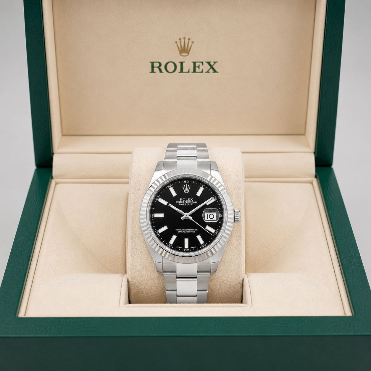 Rolex 41mm Datejust II Stainless Steel 116334 | Black Index B&P