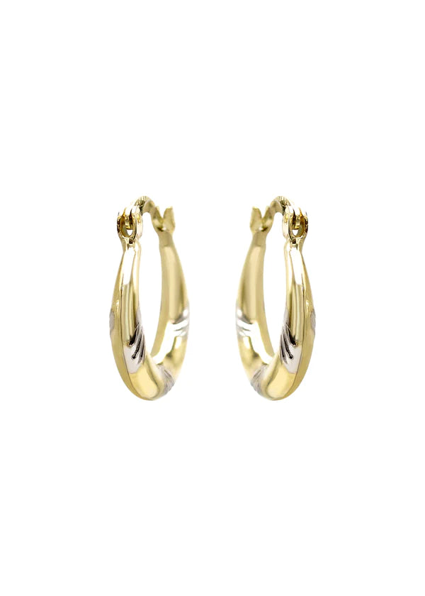10K Womens Gold Hoop Earrings | 3.5MM