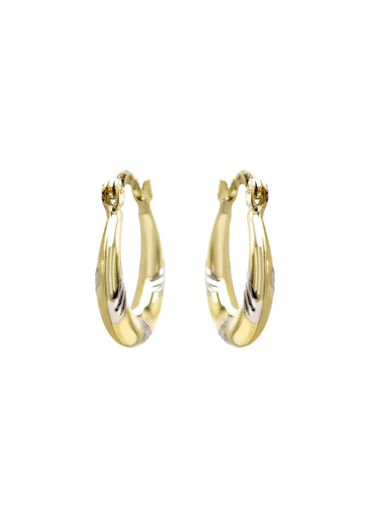 10K Womens Gold Hoop Earrings | 3.5MM