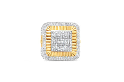 Mens Gold Diamond Pinky Ring | 10K Yellow Gold | 3.00 CTW