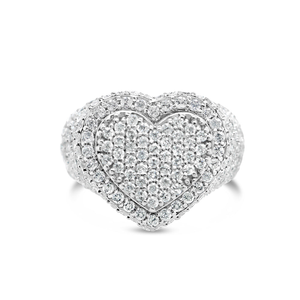 Gold Diamond Heart Ring | 14K | 2.40 CTW