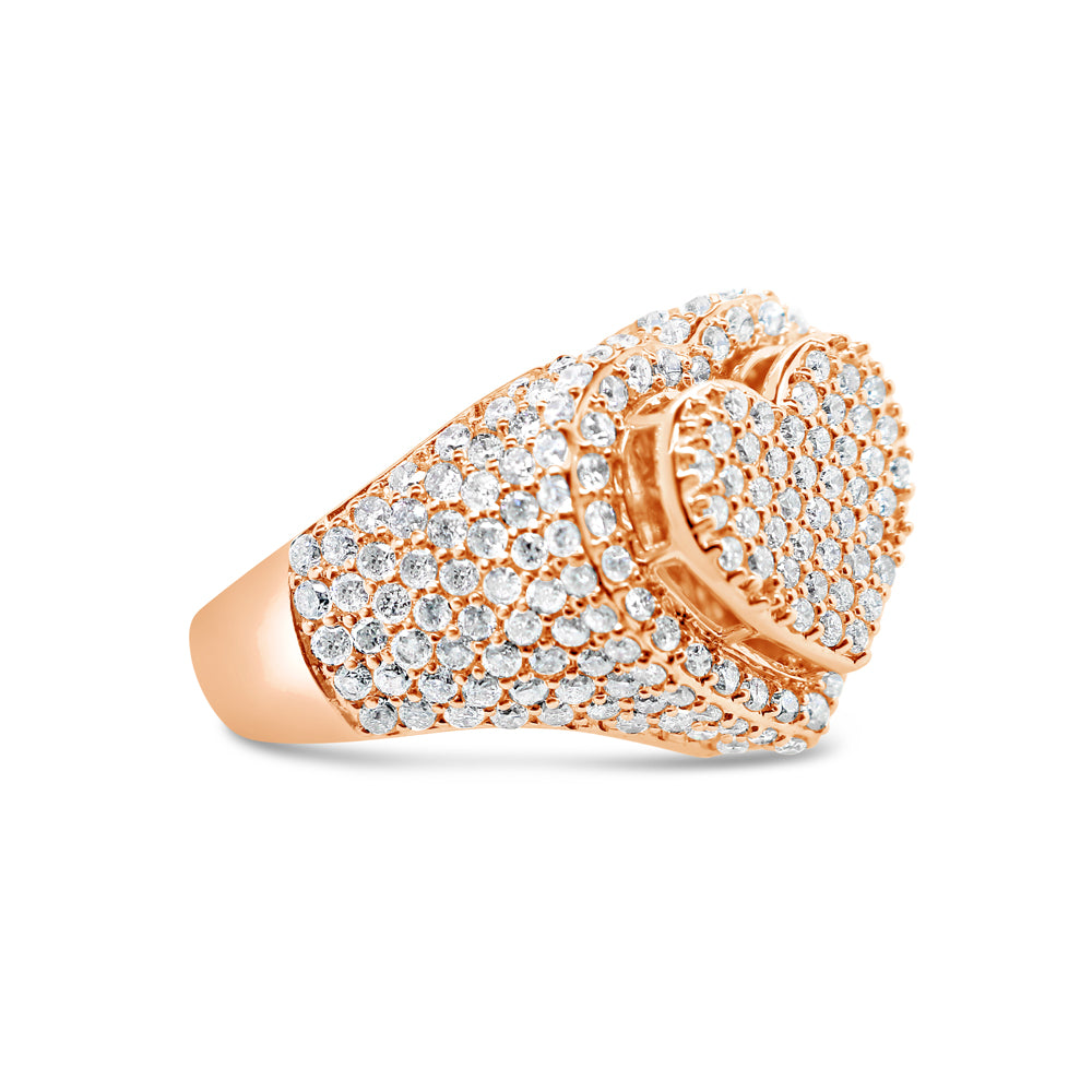 Gold Diamond Heart Ring | 14K | 2.40 CTW