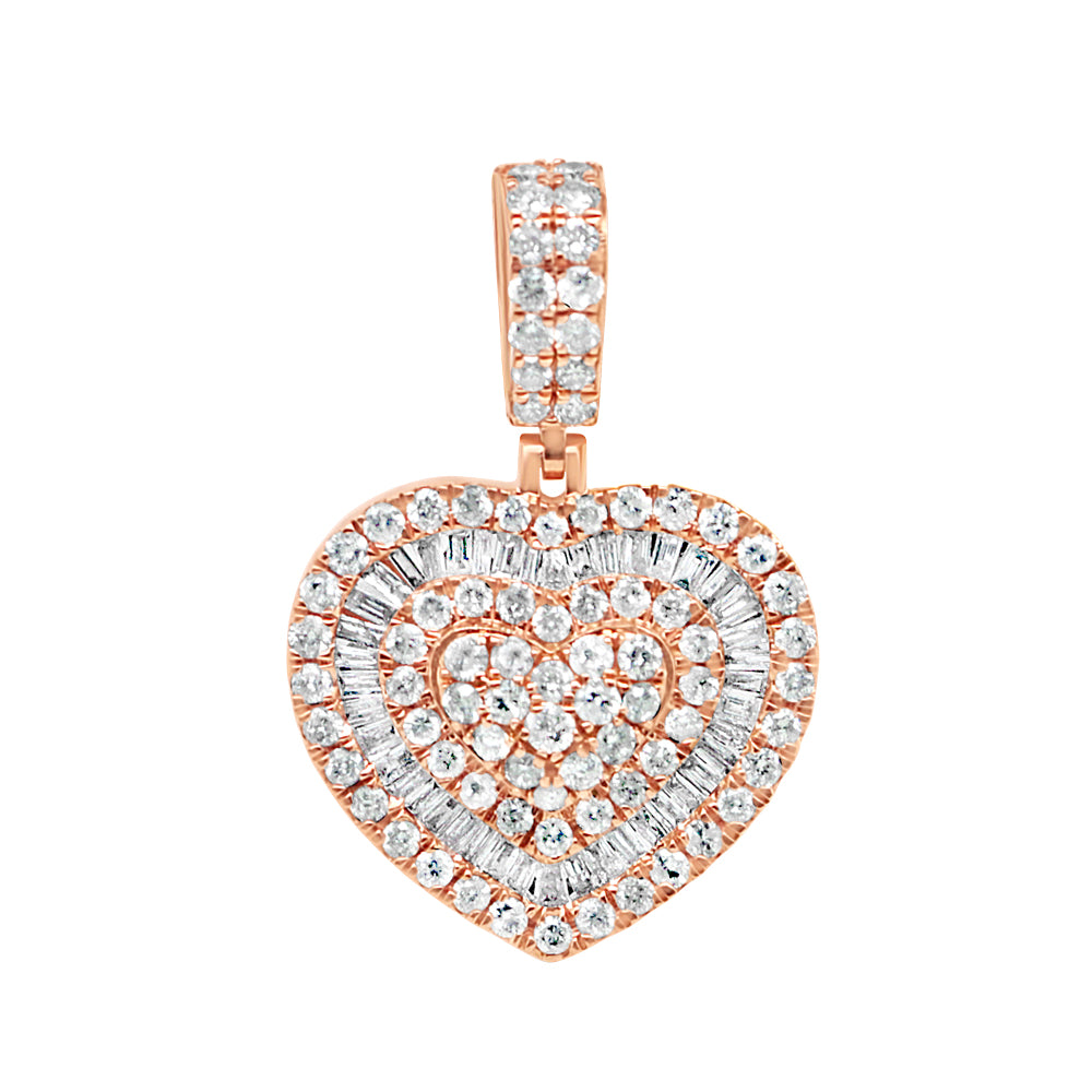 Heart Pendant with Necklace | 14K Yellow Gold | 20.20MM| 1.87CT