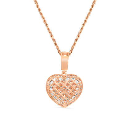 Heart Pendant with Necklace | 14K Yellow Gold | 20.20MM| 1.87CT