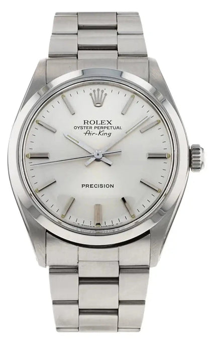 Rolex Air-King Precision Watch 14000  | 34MM | Silver Dial | Oyster Band | QuickSet