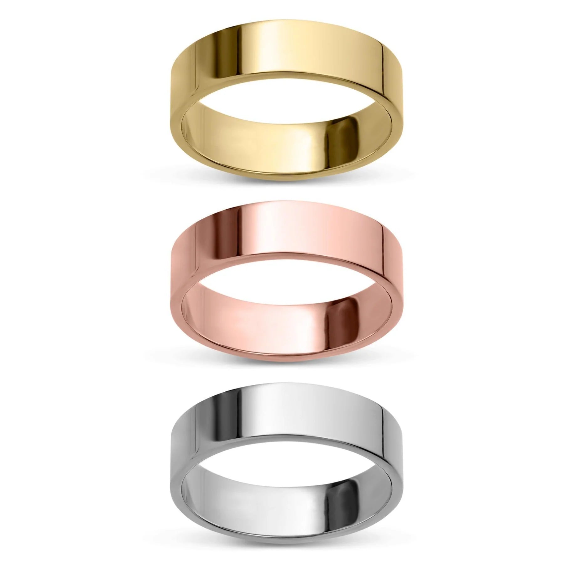 edged wedding band gold solid bayamjewelry