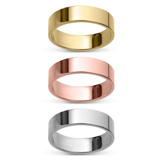 edged wedding band gold solid bayamjewelry