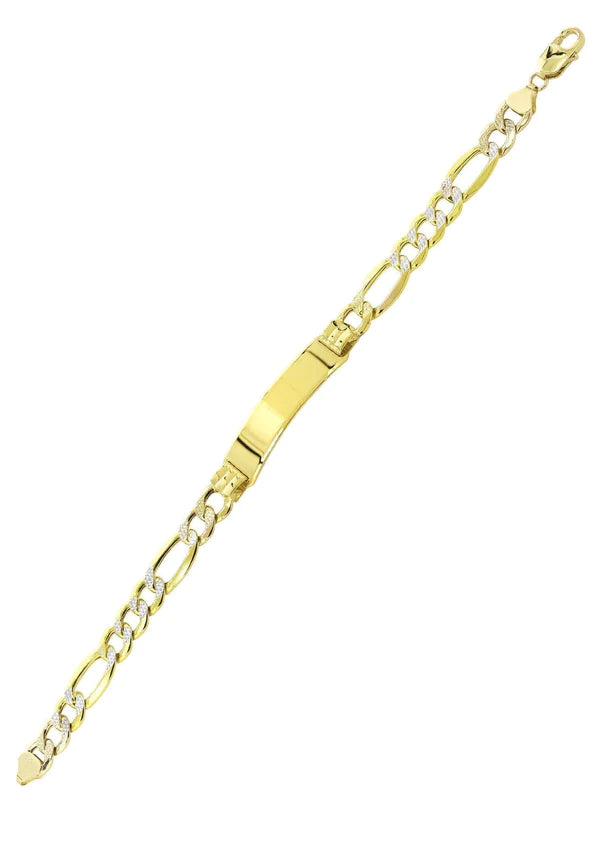 Hollow yellow figaro bracelet