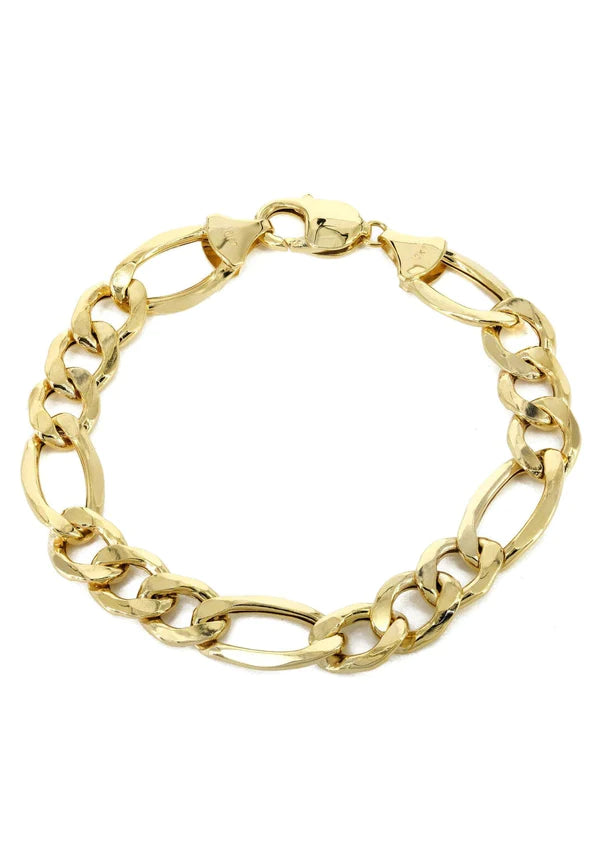 Hollow yellow figaro bracelet
