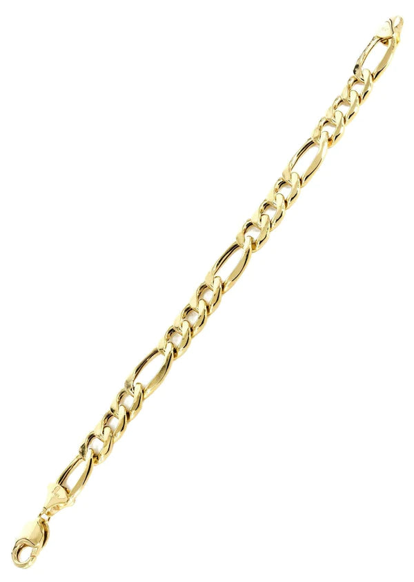 Hollow yellow figaro bracelet