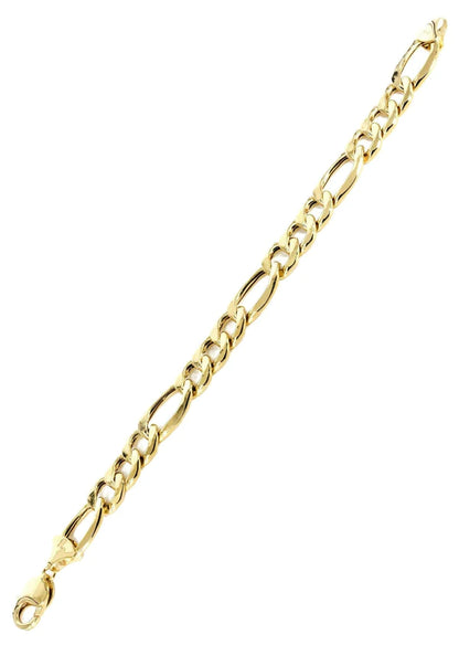 Hollow yellow figaro bracelet