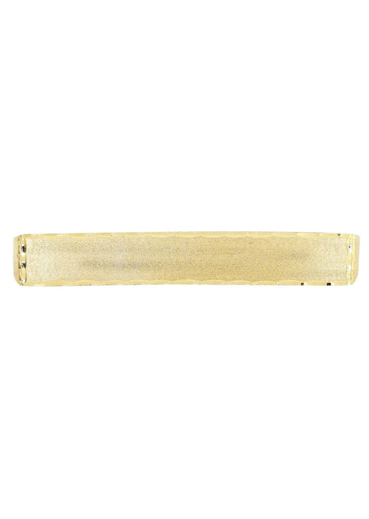 Mens Three Finger Ring | 10K Solid Yellow Gold | Engraving Available | Style#3