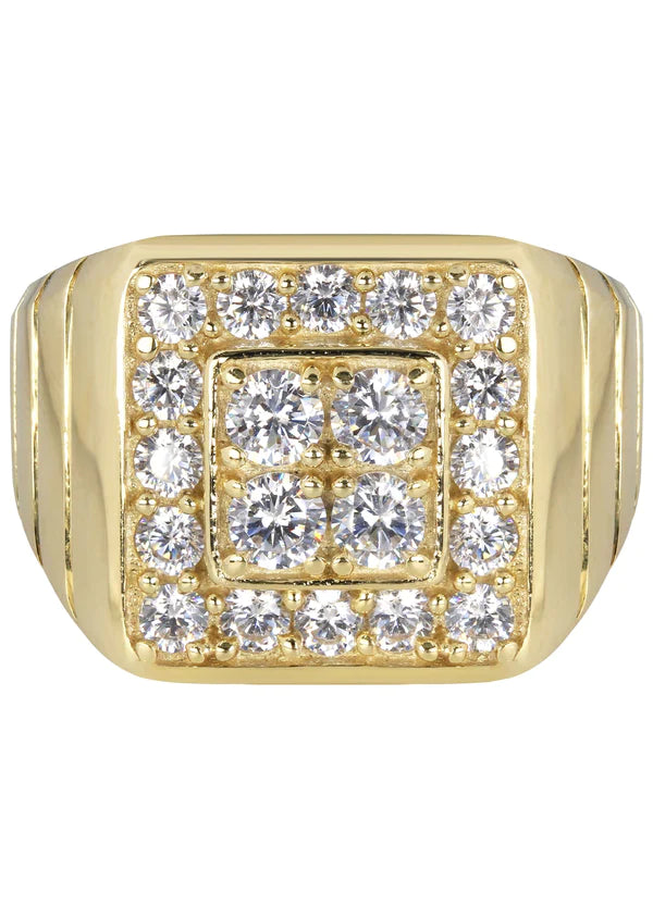 Mens Pinky Ring | 10K Solid Yellow Gold | Style #10