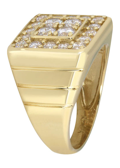 Mens Pinky Ring | 10K Solid Yellow Gold | Style #10