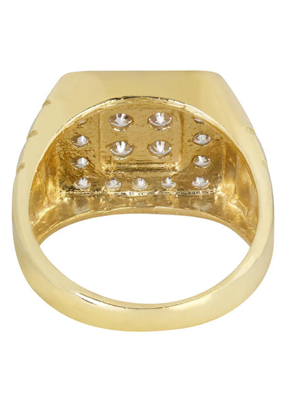 Mens Pinky Ring | 10K Solid Yellow Gold | Style #10