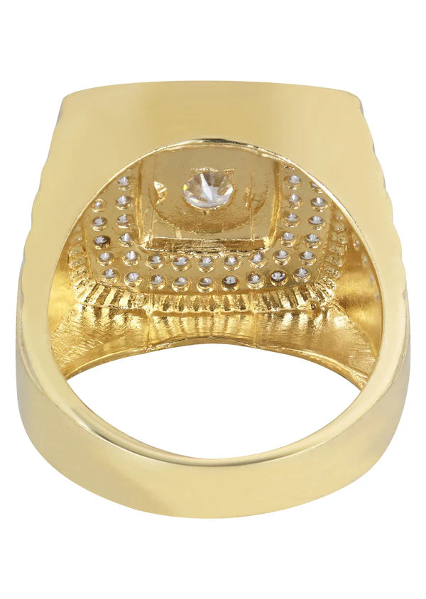Mens Pinky Ring | 10K Solid Yellow Gold