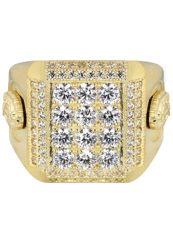 Mens Pinky Ring | 10K Solid Yellow Gold | Style #4