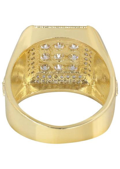 Mens Pinky Ring | 10K Solid Yellow Gold | Style #4