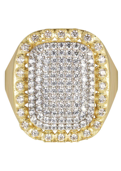 Mens Pinky Ring | 10K Solid Yellow Gold | Style #5