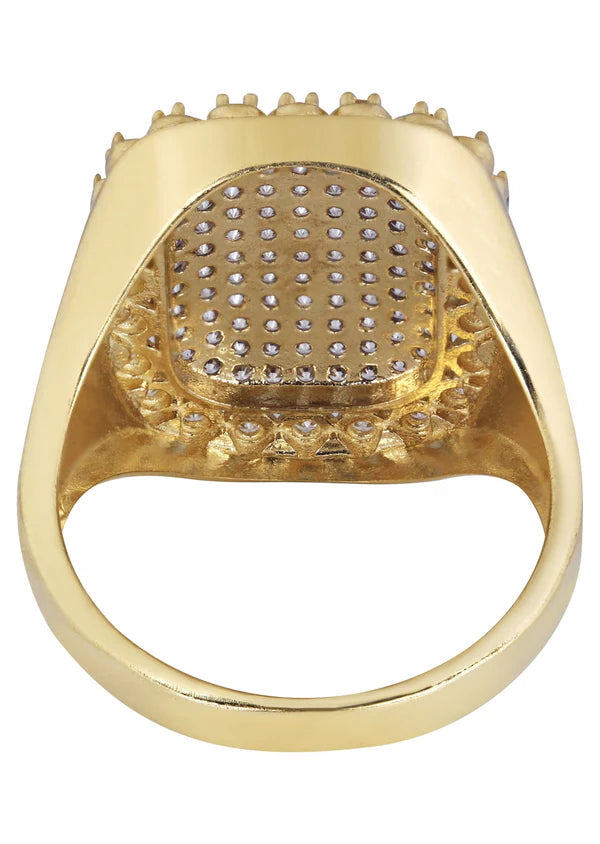 Mens Pinky Ring | 10K Solid Yellow Gold | Style #5