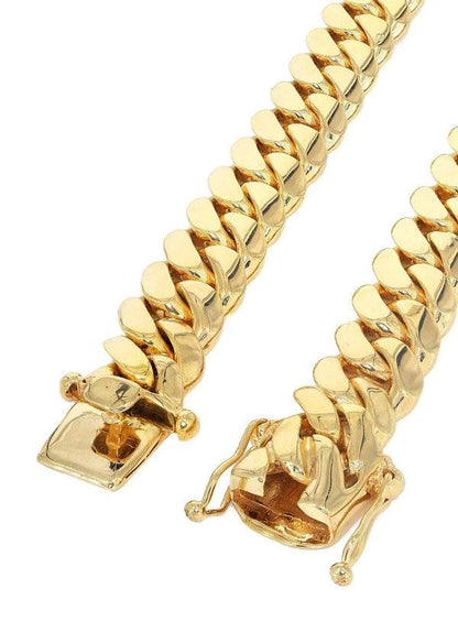 solid miami cuban link chain