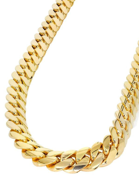 solid miami cuban link chain