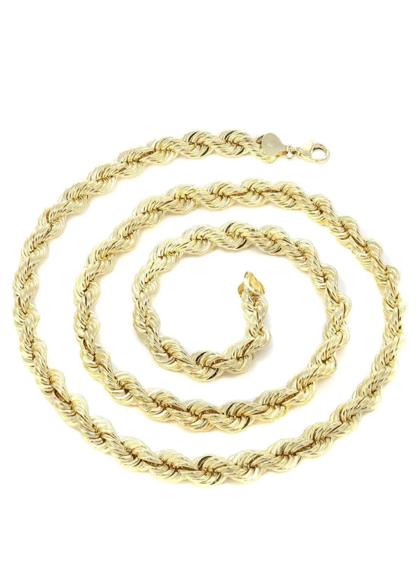 Buy Solid Gold Rope Chain 10K/14K Yellow Gold Online For Men