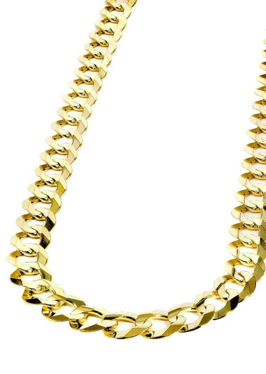 solid yellow cuban chain