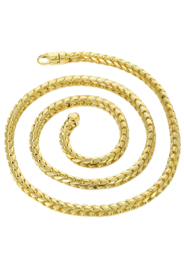 solid yellow franco chain