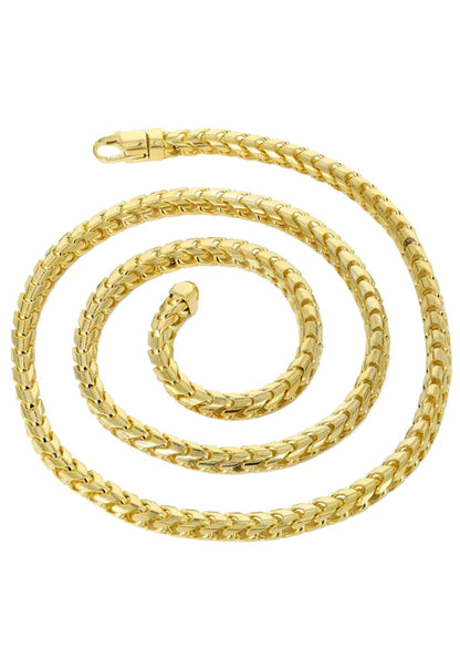 solid yellow franco chain