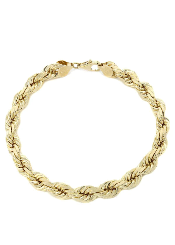 solid yellow rope bracelet