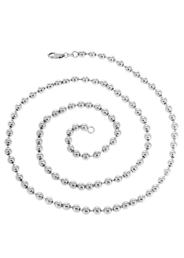 white dog tag chain