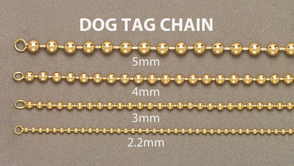 yellow dog tag chain